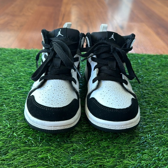 Nike Air Jordan 1 One Mid Tuxedo Size 10C Used But Clean - Picture 2 of 8